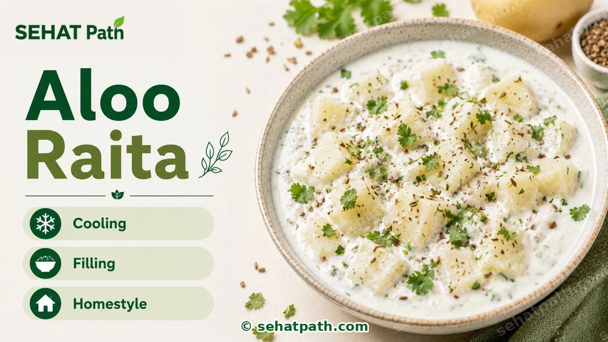 Aloo Raita &mdash; healthy Indian recipe &mdash; Sehat Path