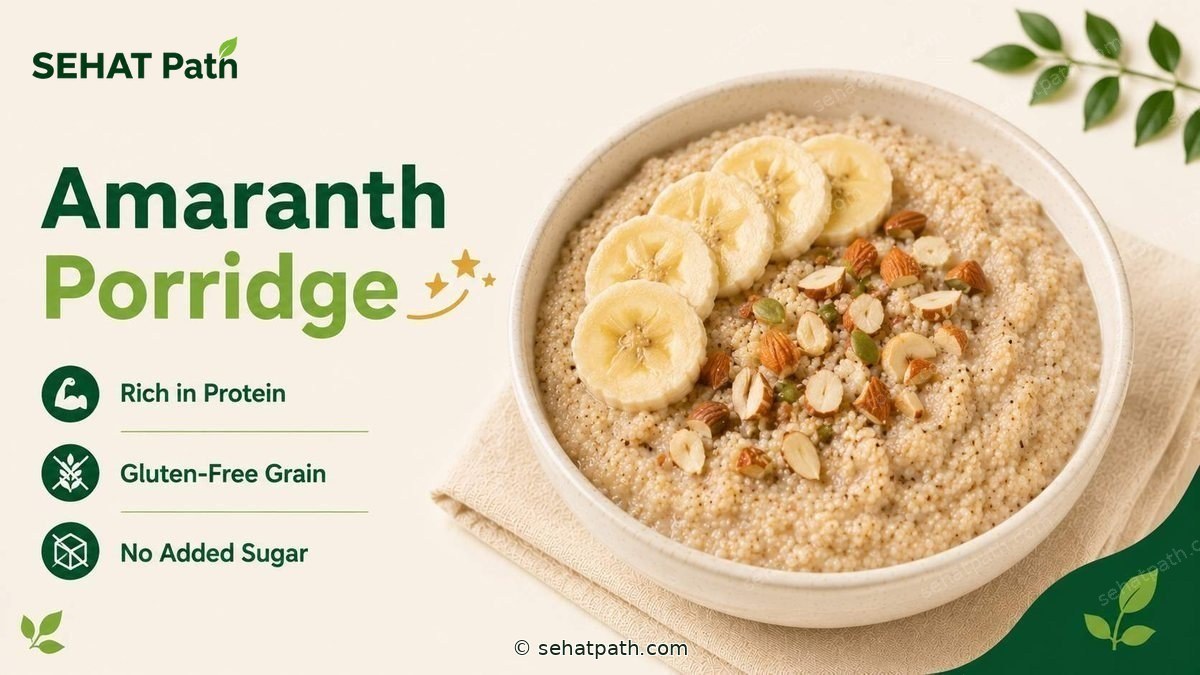 Amaranth Porridge (Rajgira, Bina Cheeni) — healthy Indian recipe — Sehat Path