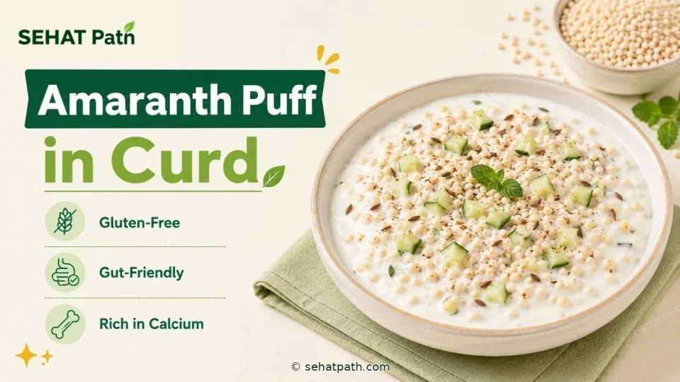 Amaranth Puff in Curd