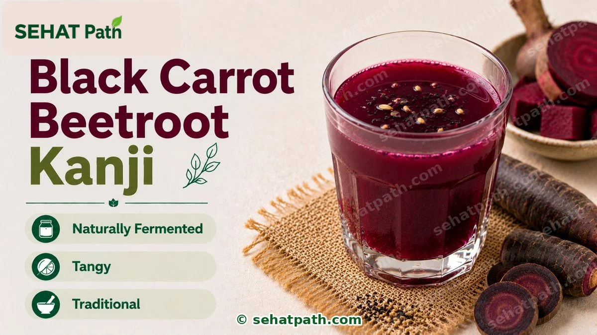 Black Carrot Beetroot Kanji &mdash; healthy Indian recipe &mdash; Sehat Path