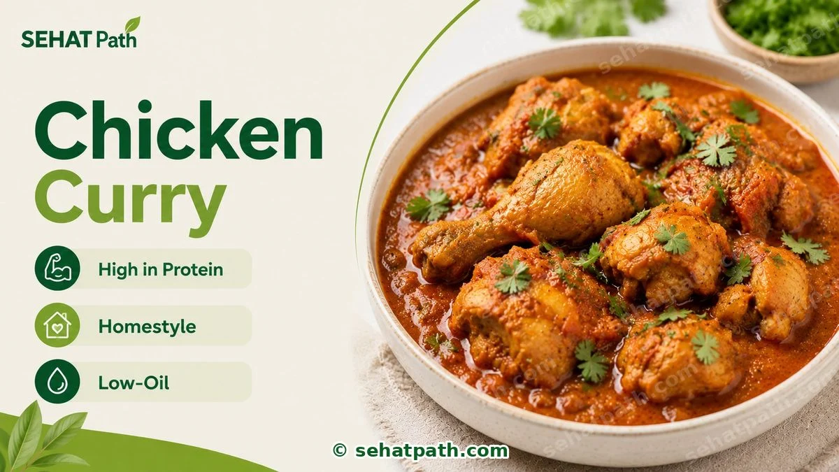 Chicken Curry &mdash; healthy Indian recipe &mdash; Sehat Path