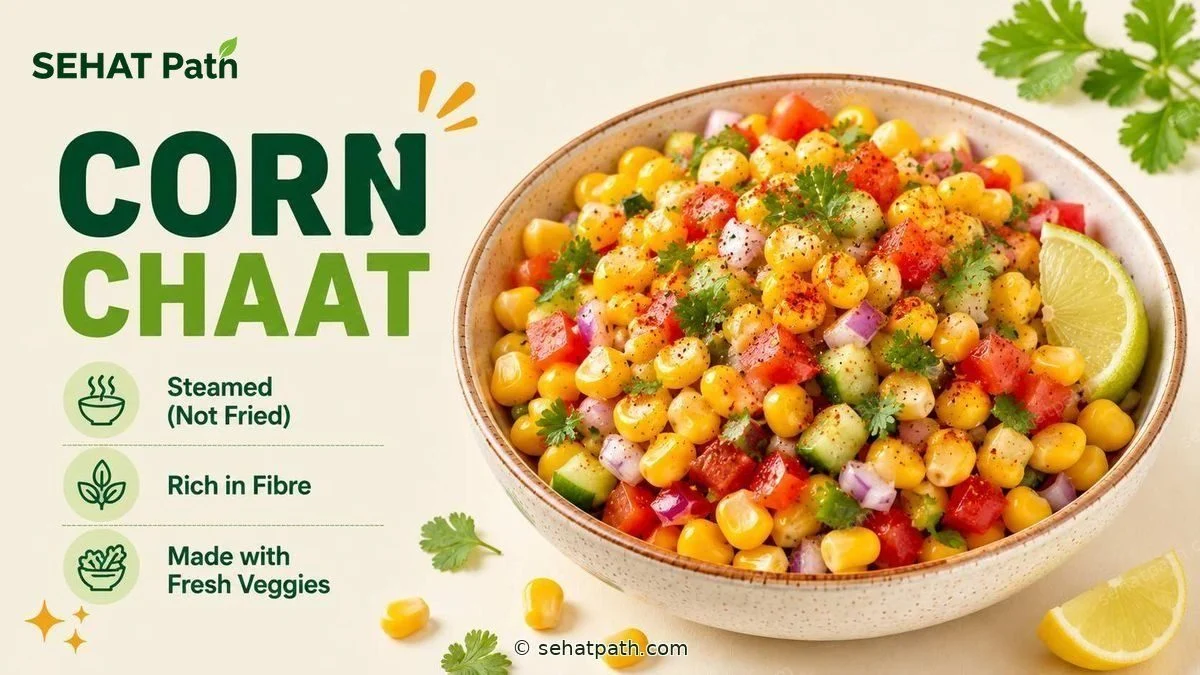Corn Chaat — healthy Indian recipe — Sehat Path