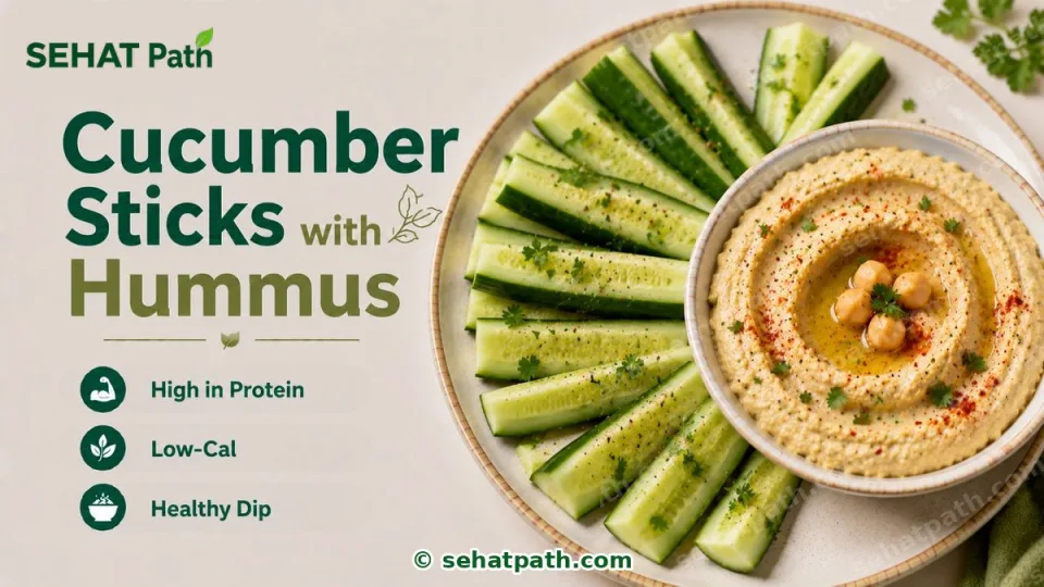 Cucumber Sticks with Hummus