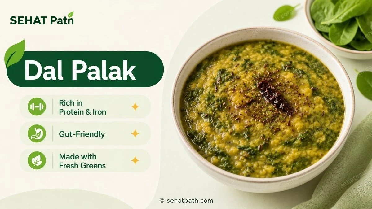 Dal Palak — healthy Indian recipe — Sehat Path