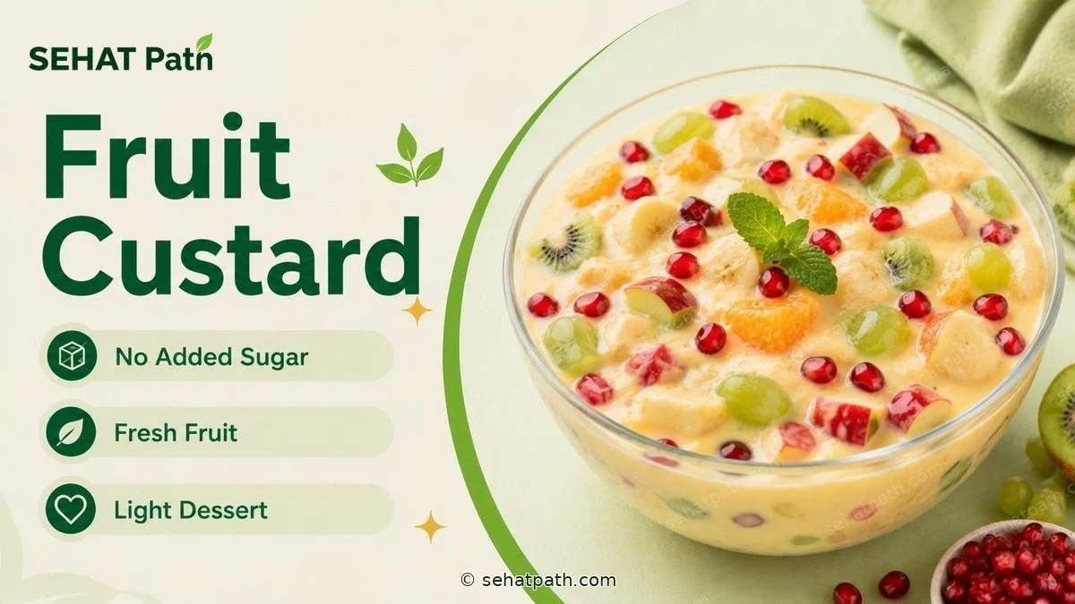 Fruit Custard — healthy Indian recipe — Sehat Path