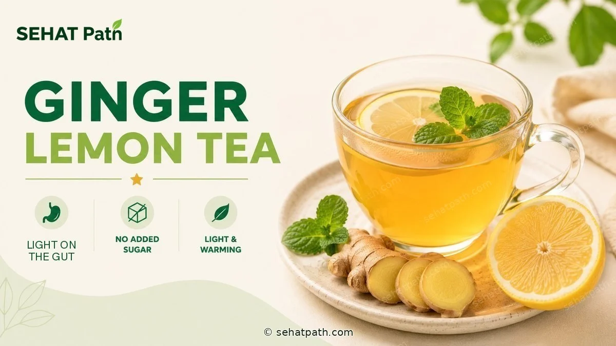 Ginger Lemon Tea — healthy Indian recipe — Sehat Path