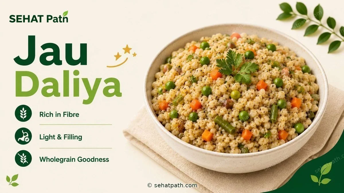 Jau Daliya &mdash; healthy Indian recipe &mdash; Sehat Path
