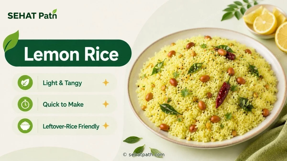 Lemon Rice — healthy Indian recipe — Sehat Path