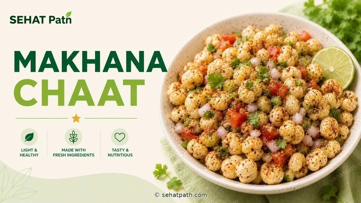 Makhana Chaat — healthy Indian recipe — Sehat Path