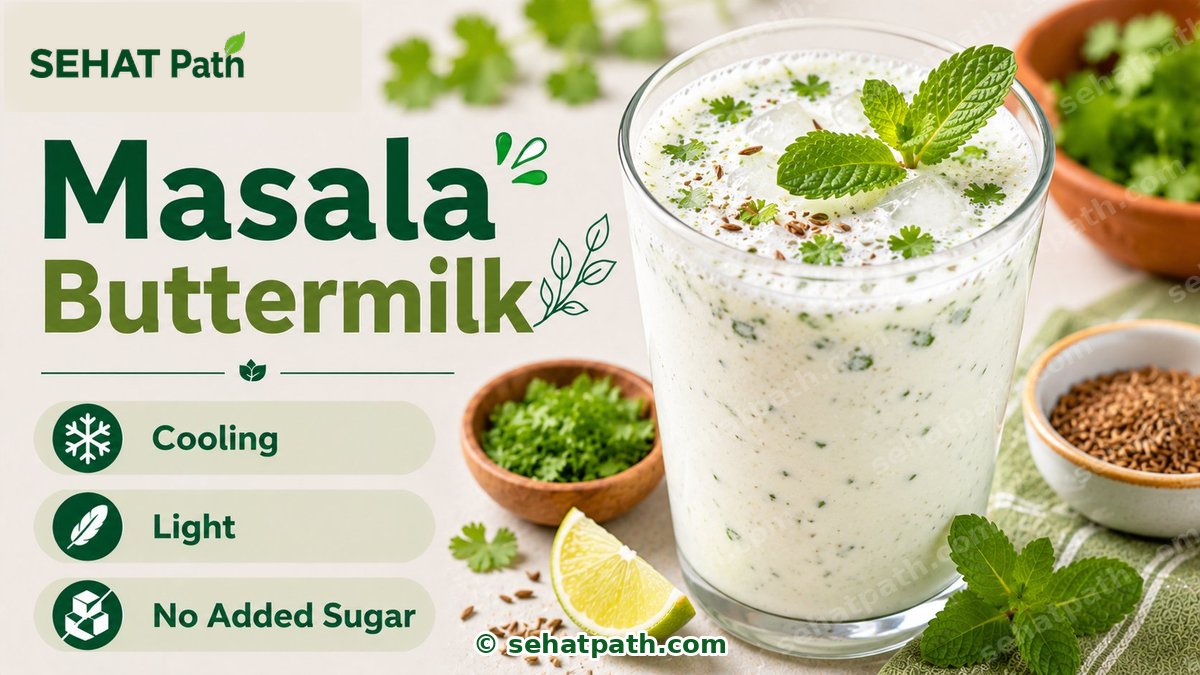 Masala Buttermilk — healthy Indian recipe — Sehat Path