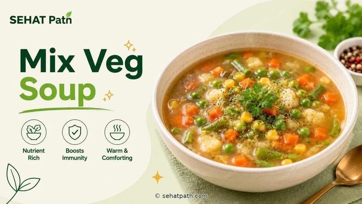 Mix Veg Soup — healthy Indian recipe — Sehat Path