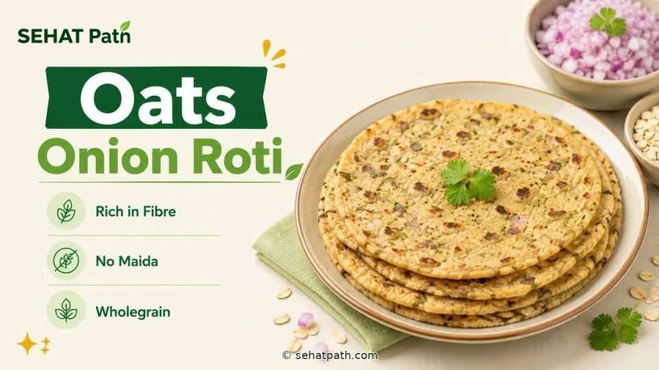 Oats Onion Roti