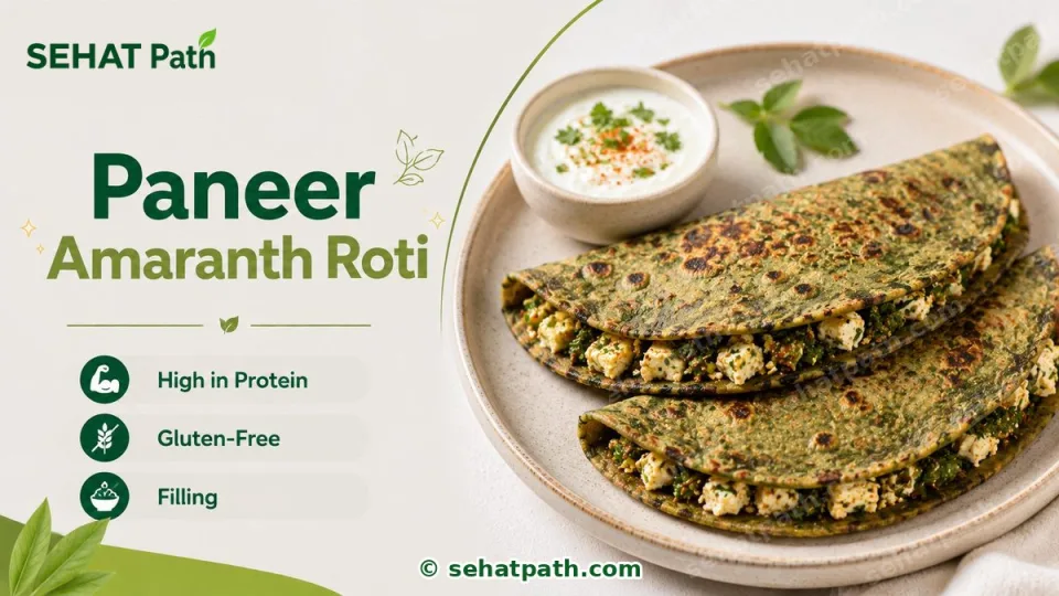 Paneer Amaranth Roti