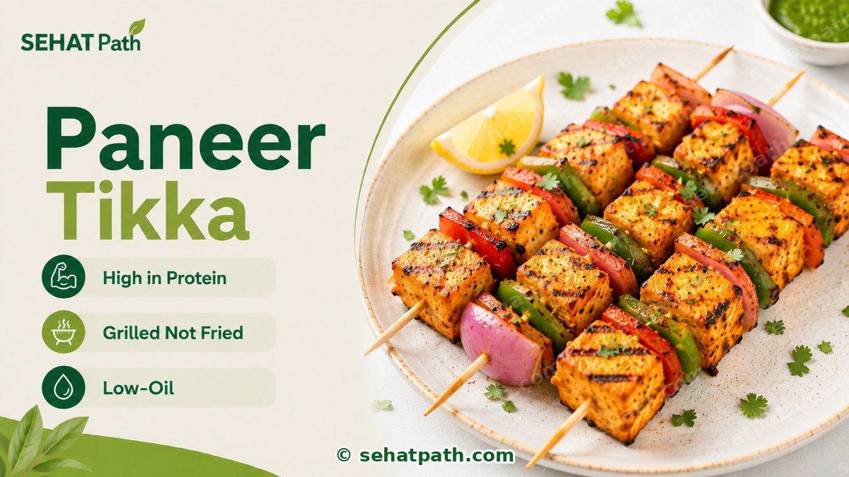 Paneer Tikka — healthy Indian recipe — Sehat Path