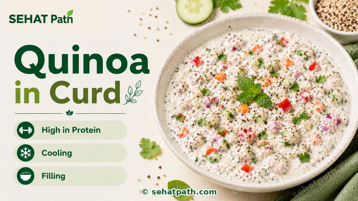 Quinoa in Curd — healthy Indian recipe — Sehat Path