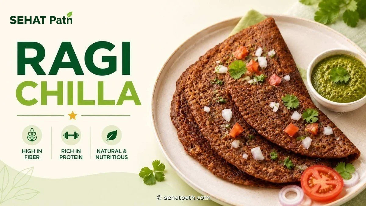 Ragi Chilla &mdash; healthy Indian recipe &mdash; Sehat Path