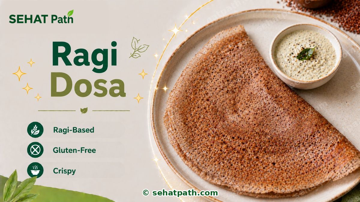 Ragi Dosa &mdash; healthy Indian recipe &mdash; Sehat Path