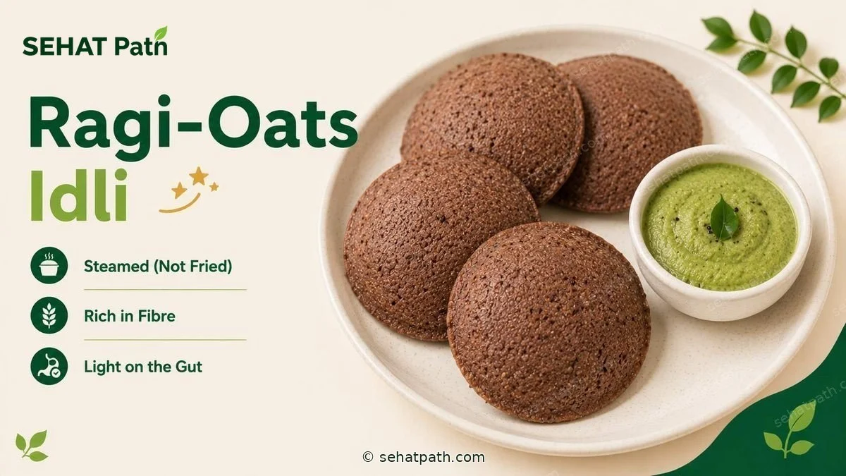 Ragi Oats Idli — healthy Indian recipe — Sehat Path