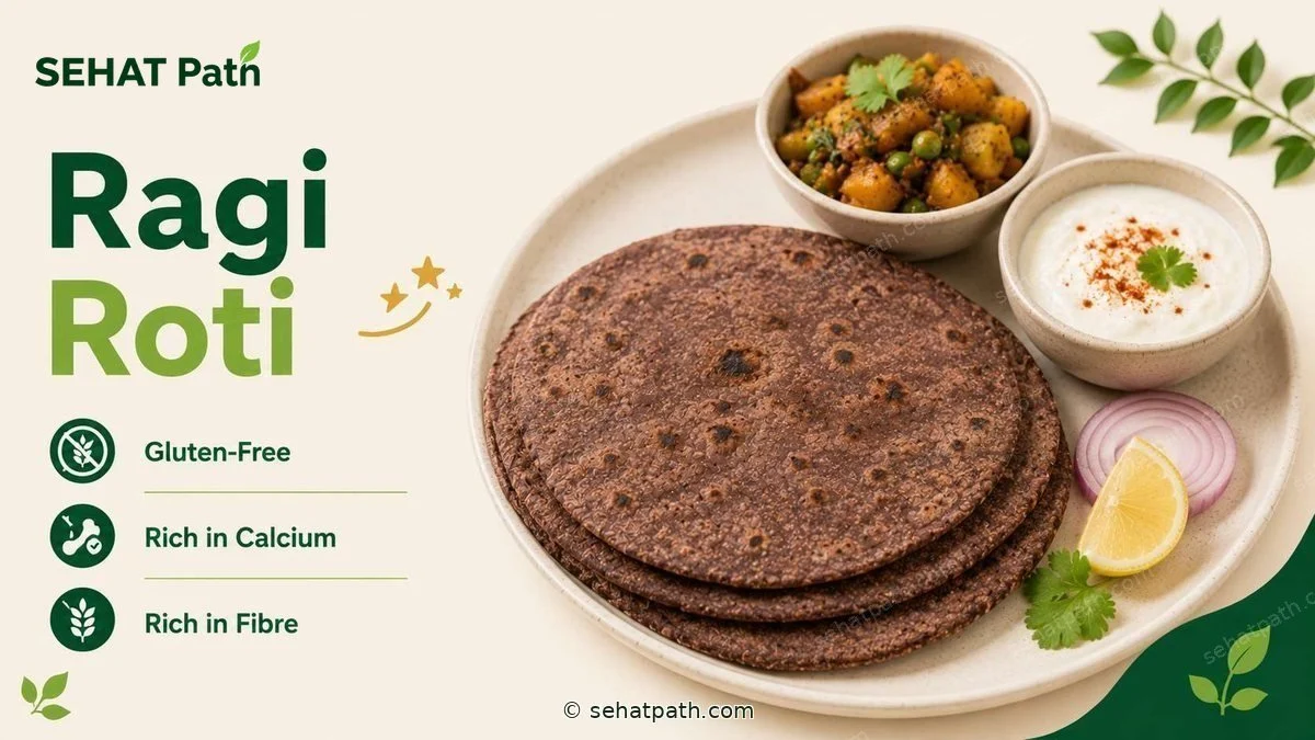 Ragi Roti &mdash; healthy Indian recipe &mdash; Sehat Path
