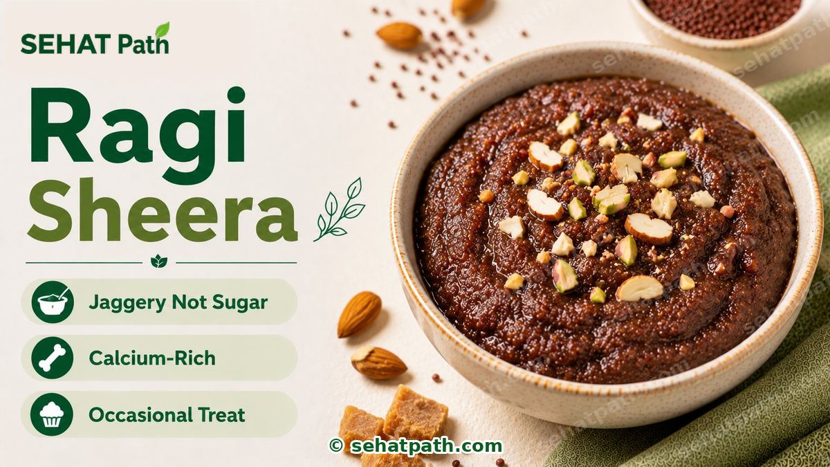 Ragi Sheera &mdash; healthy Indian recipe &mdash; Sehat Path