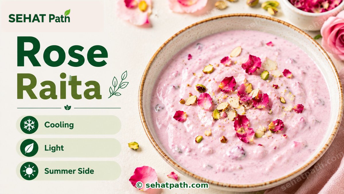Rose Raita — healthy Indian recipe — Sehat Path