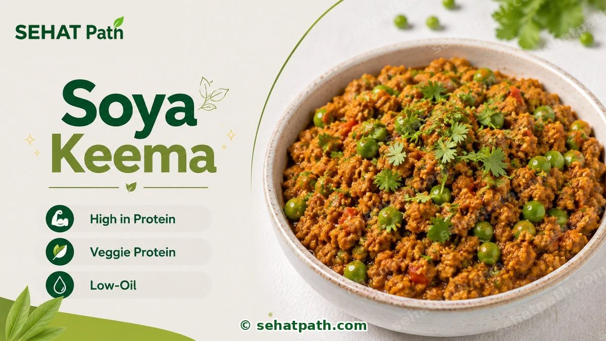 Soya Keema &mdash; healthy Indian recipe &mdash; Sehat Path