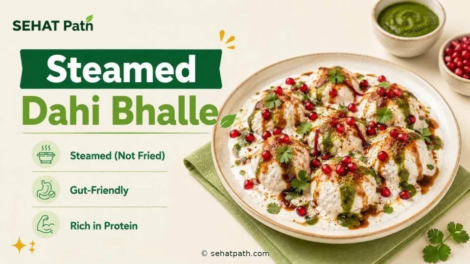 Steamed Dahi Bhalle