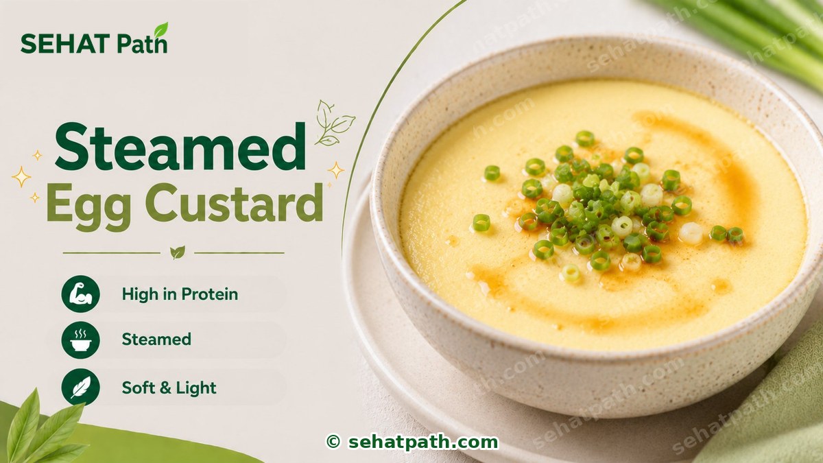 Steamed Egg Custard — healthy Indian recipe — Sehat Path