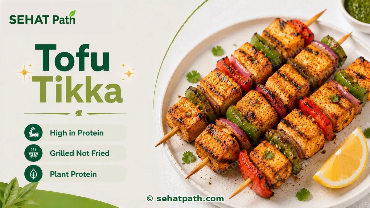 Tofu Tikka &mdash; healthy Indian recipe &mdash; Sehat Path