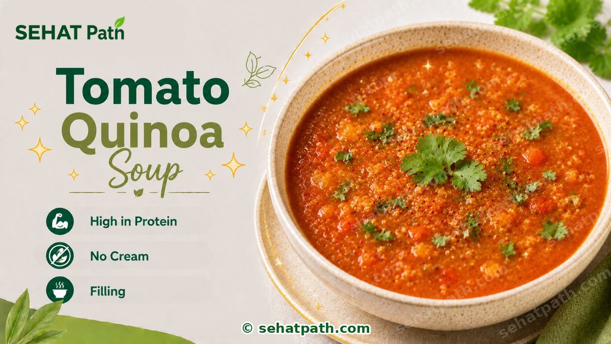 Tomato Quinoa Soup — healthy Indian recipe — Sehat Path