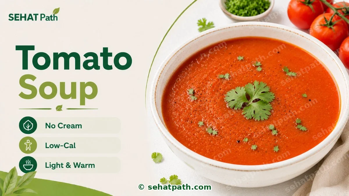 Tomato Soup &mdash; healthy Indian recipe &mdash; Sehat Path