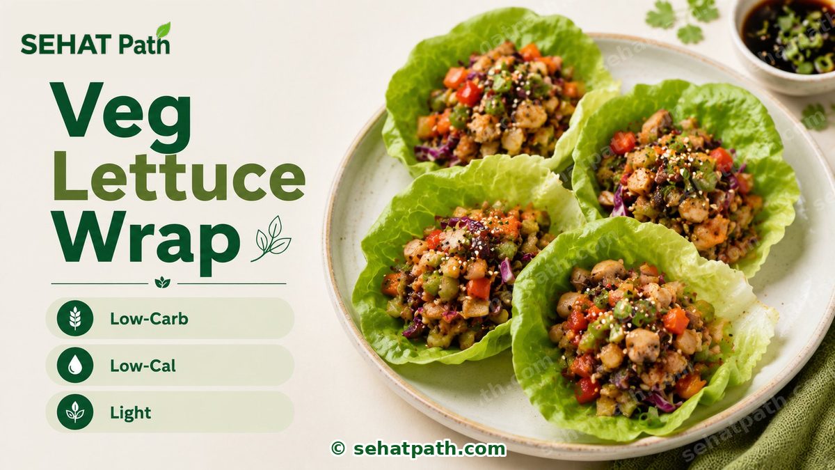 Veg Lettuce Wrap — healthy Indian recipe — Sehat Path