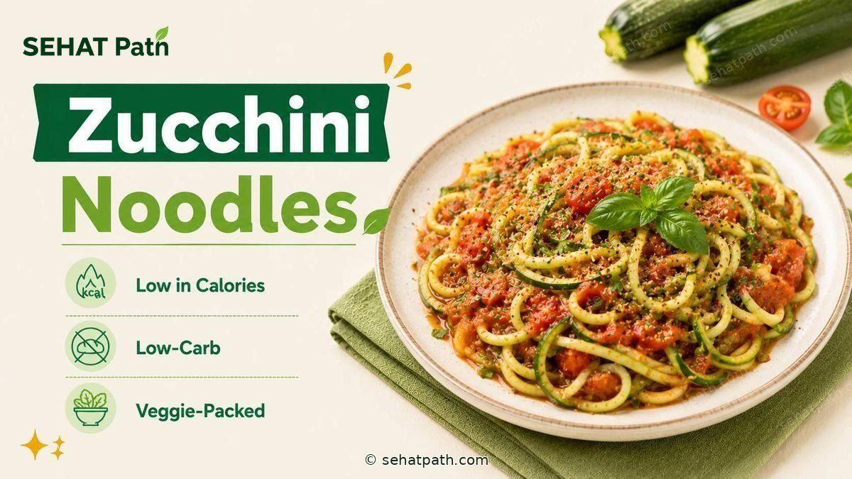 Zucchini Noodles (Zoodles) — healthy Indian recipe — Sehat Path