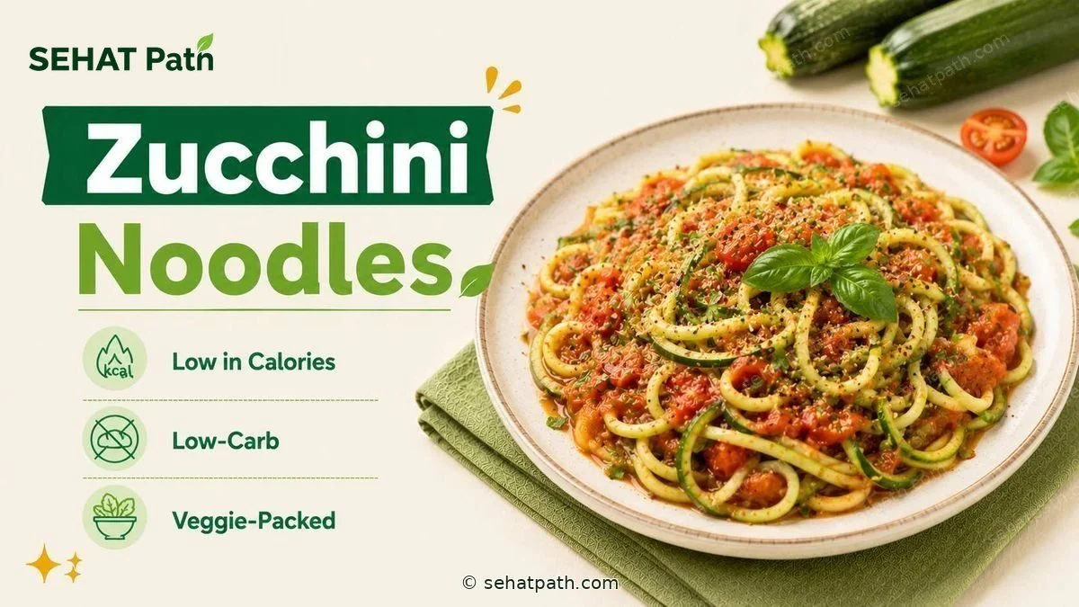 Zucchini Noodles &mdash; healthy Indian recipe &mdash; Sehat Path